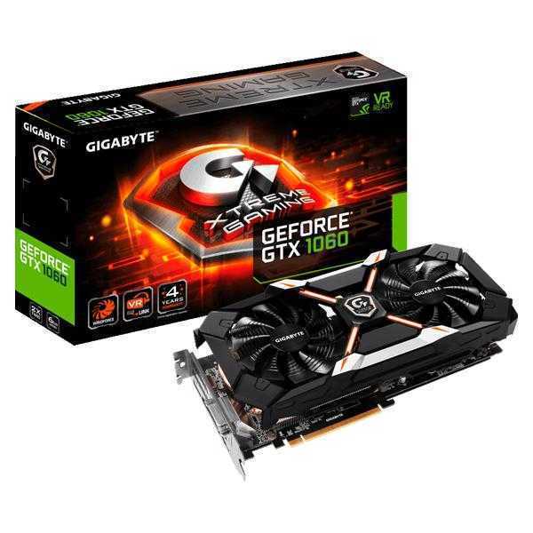 GIGABYTE GeForce GTX 1060 XTREME GAMING GV-N1060XTREME-6GD 6GB Graphic Card